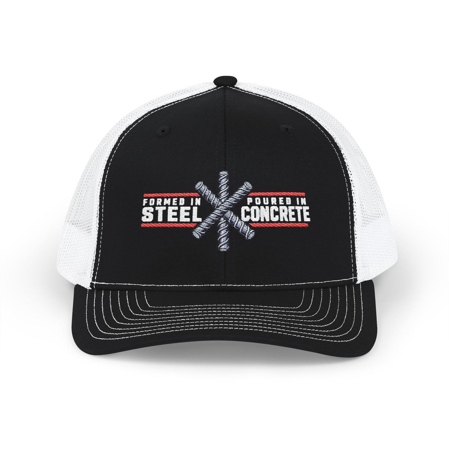 Formed in Steel, Poured in Concrete Embroidered Richardson Trucker Hat