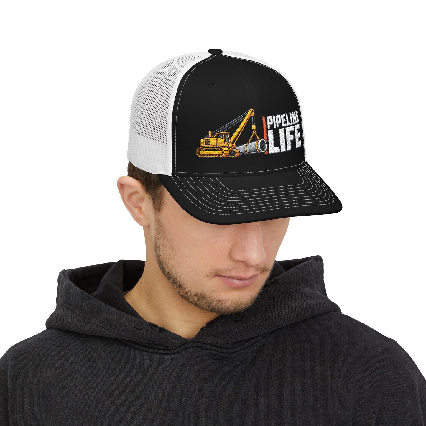 Pipeline Life Embroidered Richardson Trucker Hat | Pipeline Construction Hat