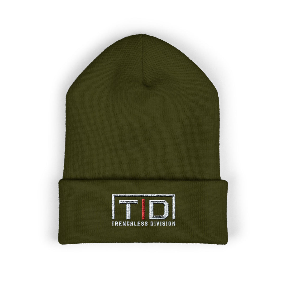 Trenchless Division Embroidered Cuffed Beanie