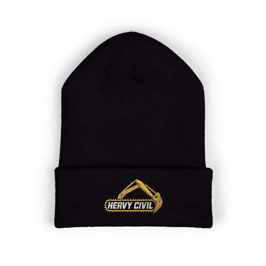 Heavy Civil Operator Embroidered Cuffed Beanie
