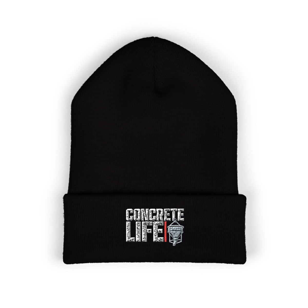 Concrete Life Embroidered Cuffed Beanie