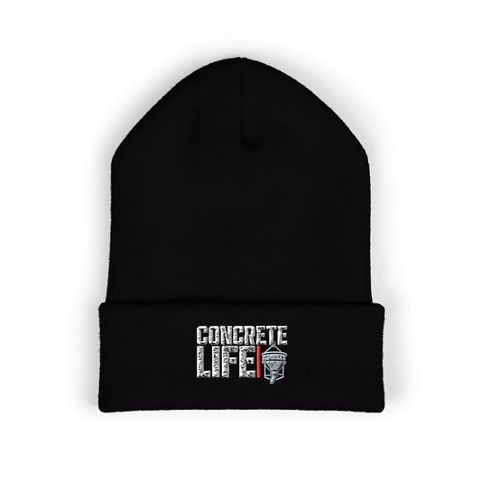 Concrete Life Embroidered Cuffed Beanie