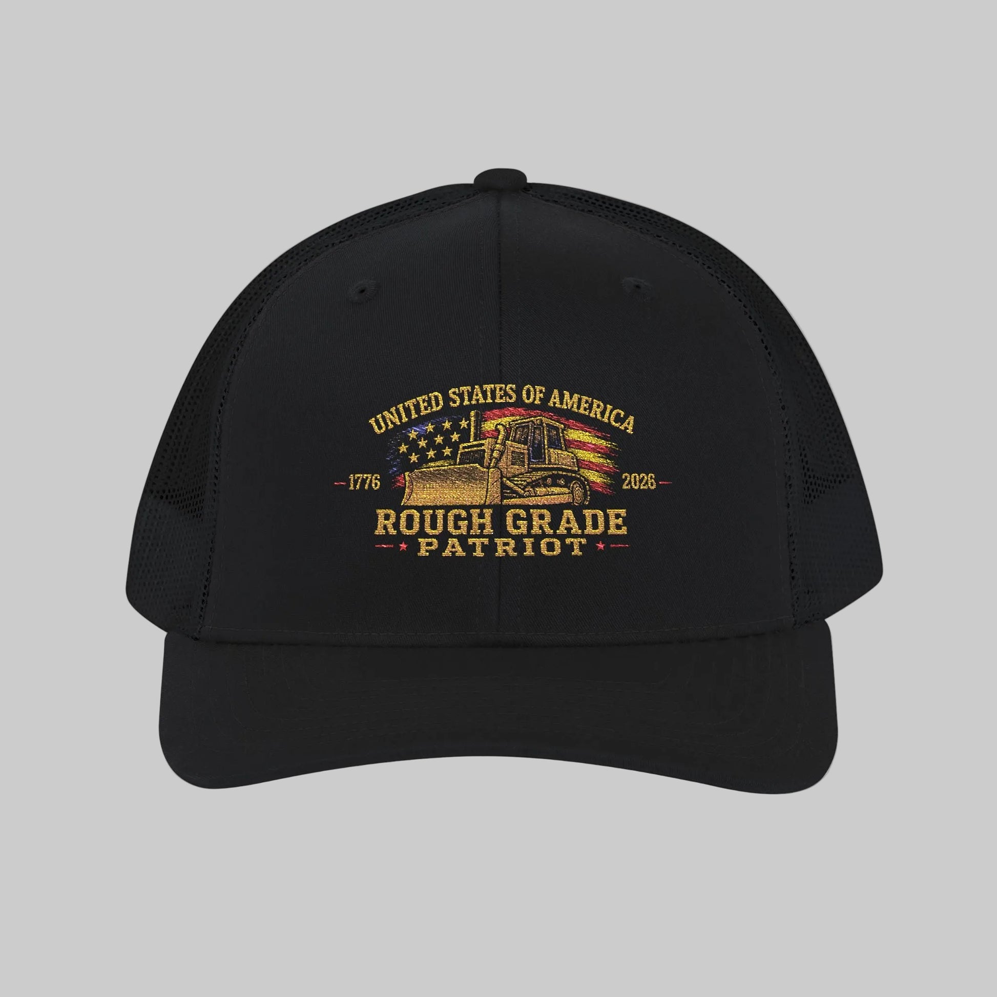 Black cap with 'In The Bag Disc Golf Company' text on a white background