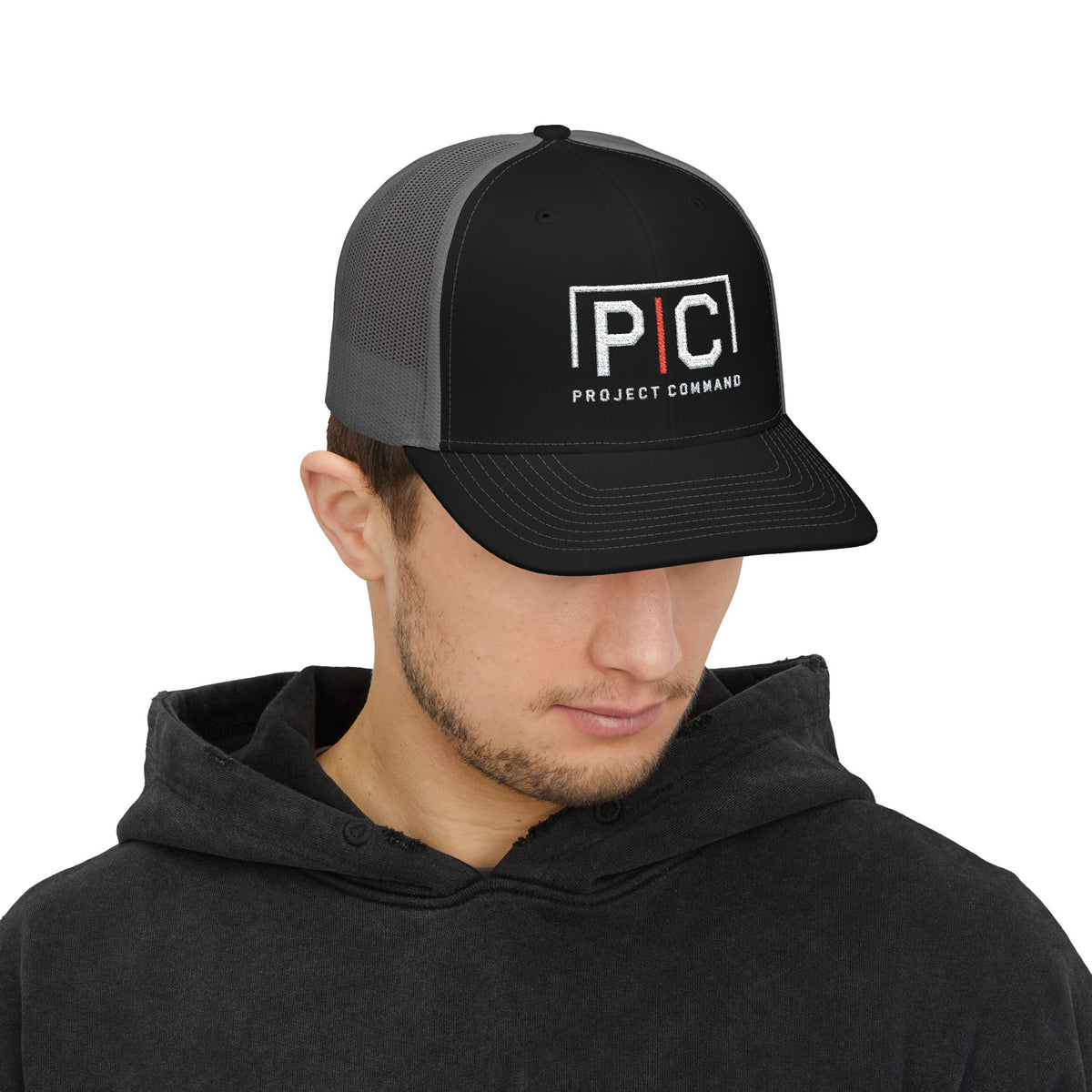Project Command Embroidered Richardson Trucker Hat | Construction Project Manager Cap