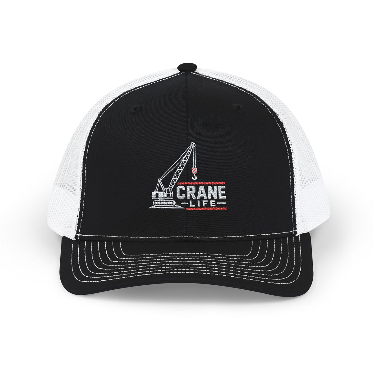 Crane Life Crawler Crane Embroidered Richardson Hat | Crane Operator Hat