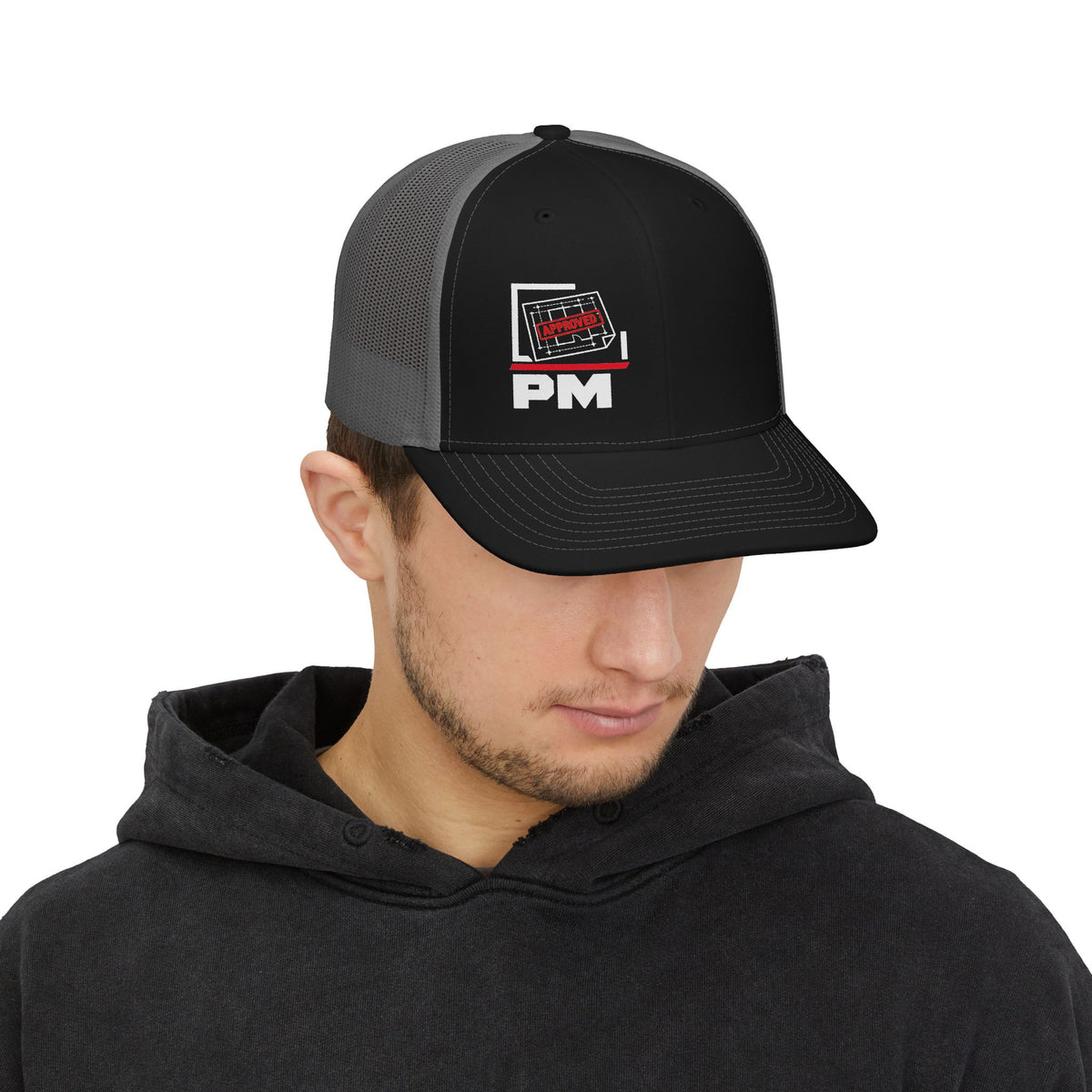 PM Approved Richardson Trucker Hat | Construction Project Manager Hat