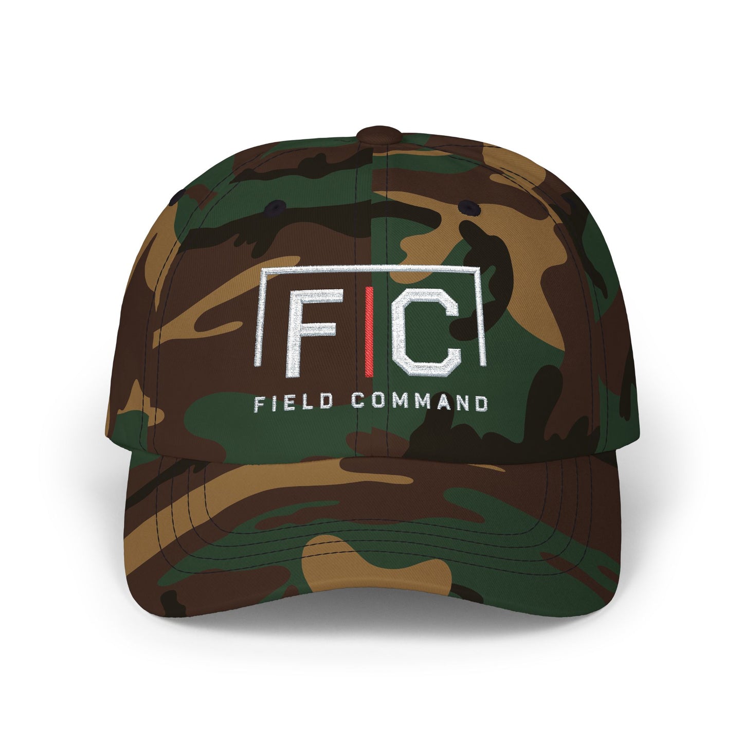 Field Command Embroidered Construction Dad Hat | As-Built Redline™