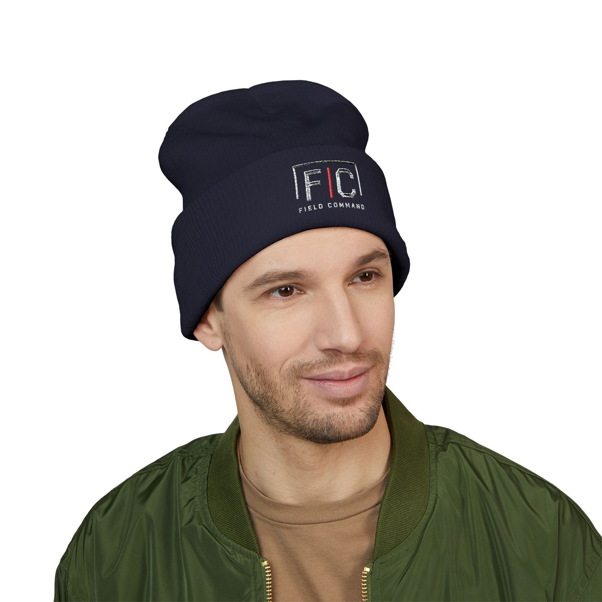 Field Command Embroidered Cuffed Beanie