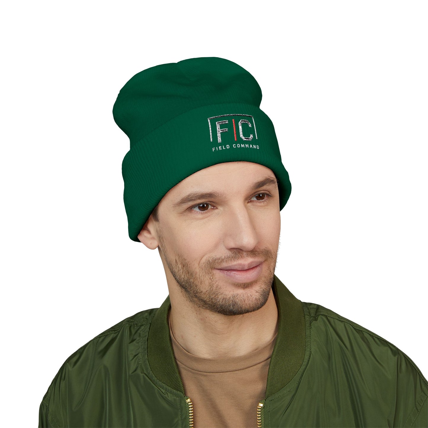 Field Command Embroidered Cuffed Beanie