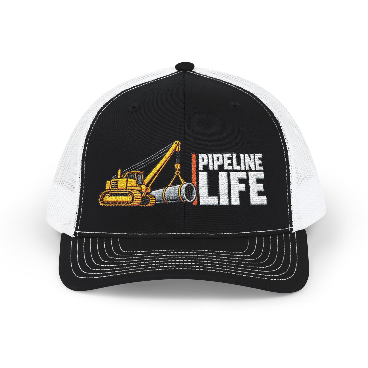 Pipeline Life Embroidered Richardson Trucker Hat | Pipeline Construction Hat