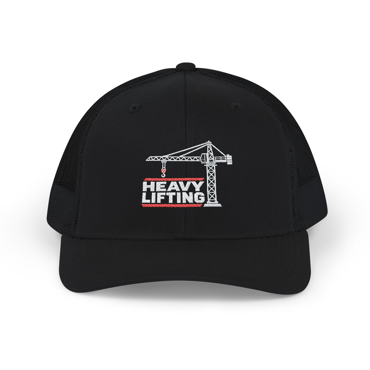 Heavy Lifting Tower Crane Embroidered Hat | Crane Operator Construction Hat