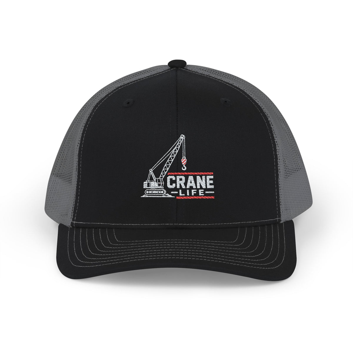 Crane Life Crawler Crane Embroidered Richardson Hat | Crane Operator Hat