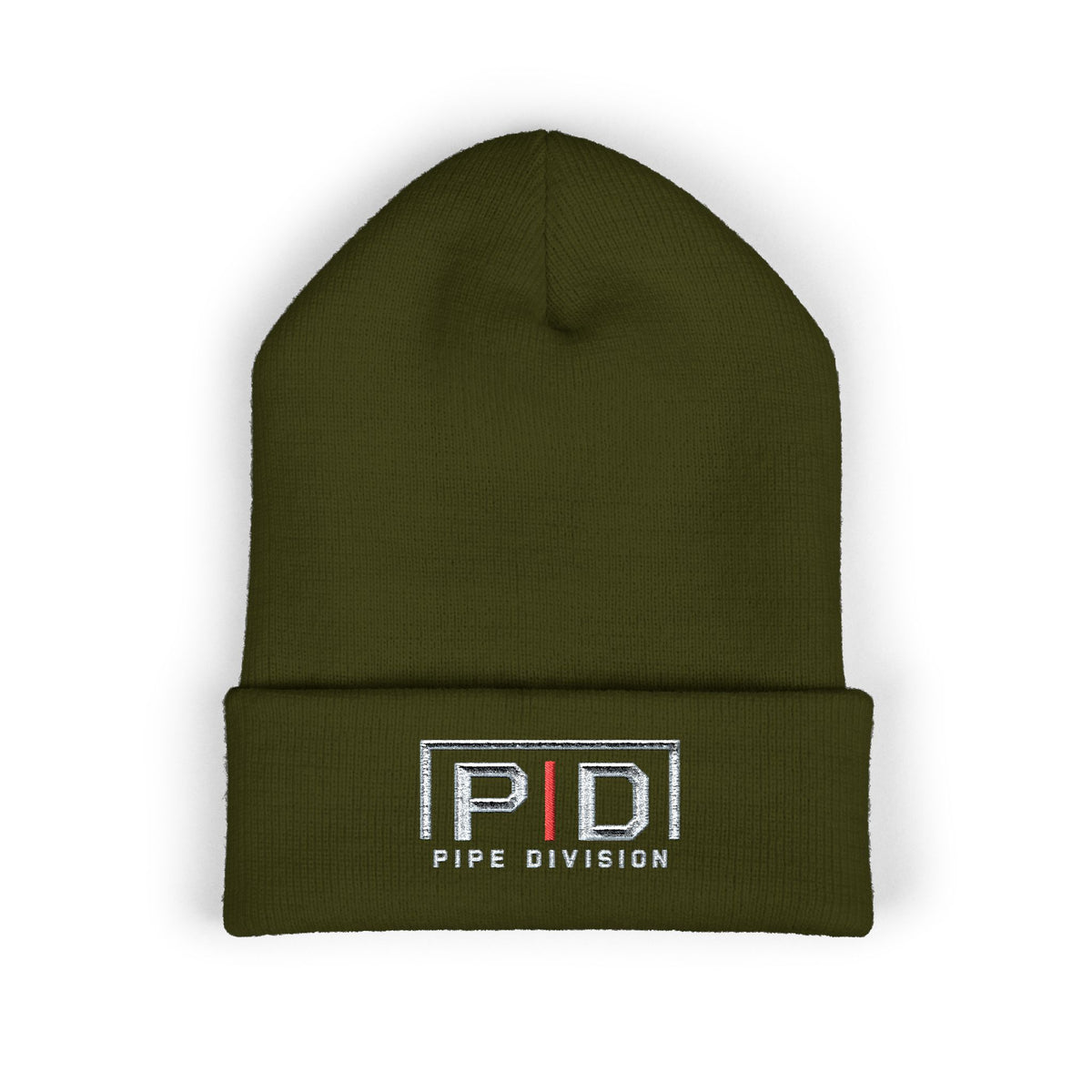 Pipe Division Embroidered Cuffed Beanie
