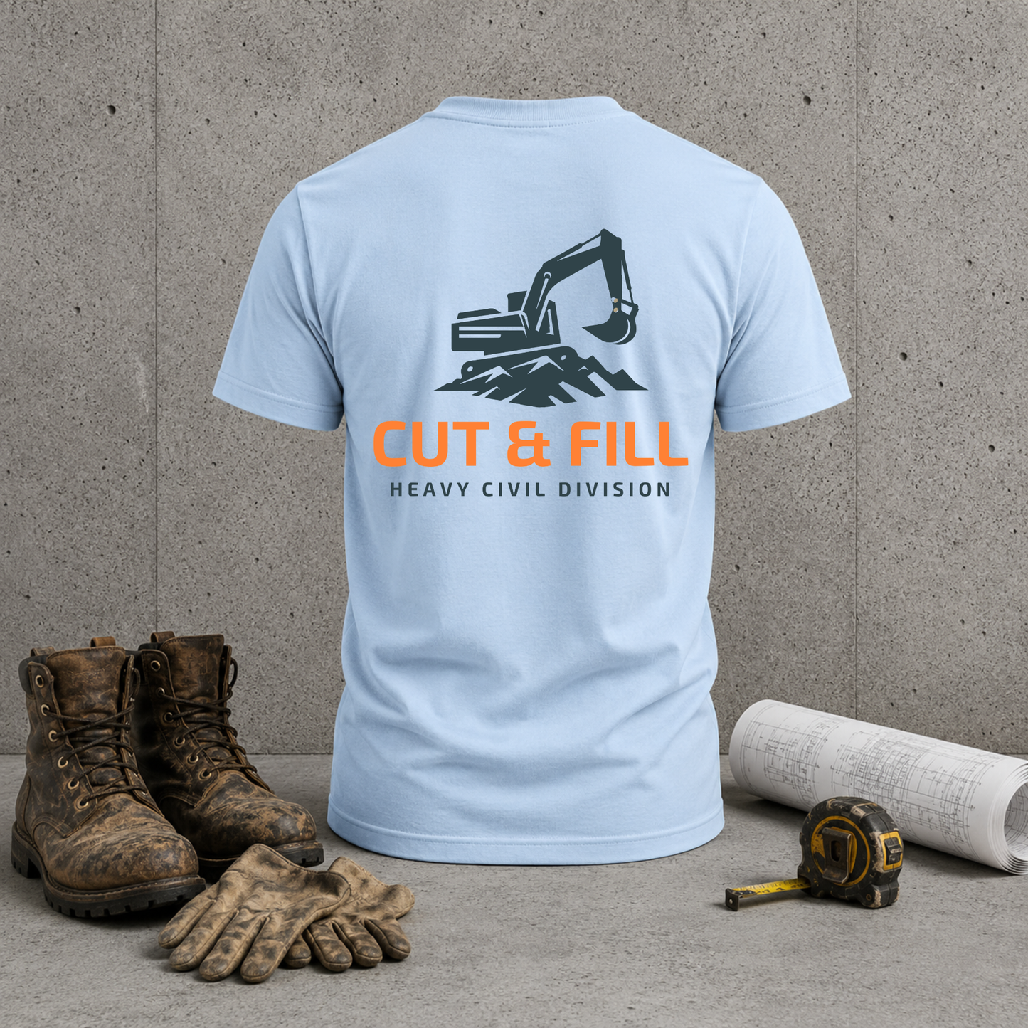 Heavy Civil Jobsite Tee | As-Built Redline T-shirt