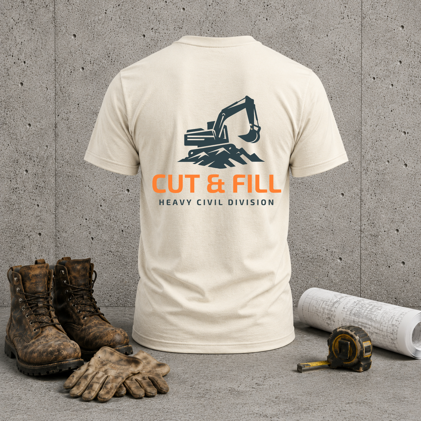 Heavy Civil Jobsite Tee | As-Built Redline T-shirt
