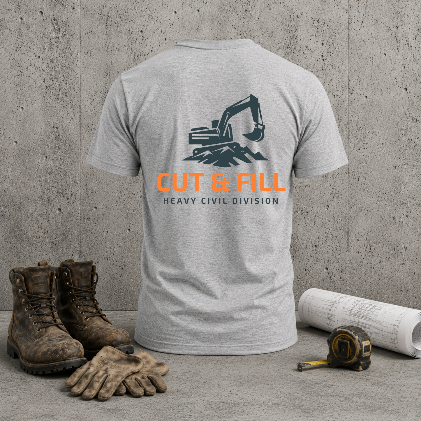 Heavy Civil Jobsite Tee | As-Built Redline T-shirt