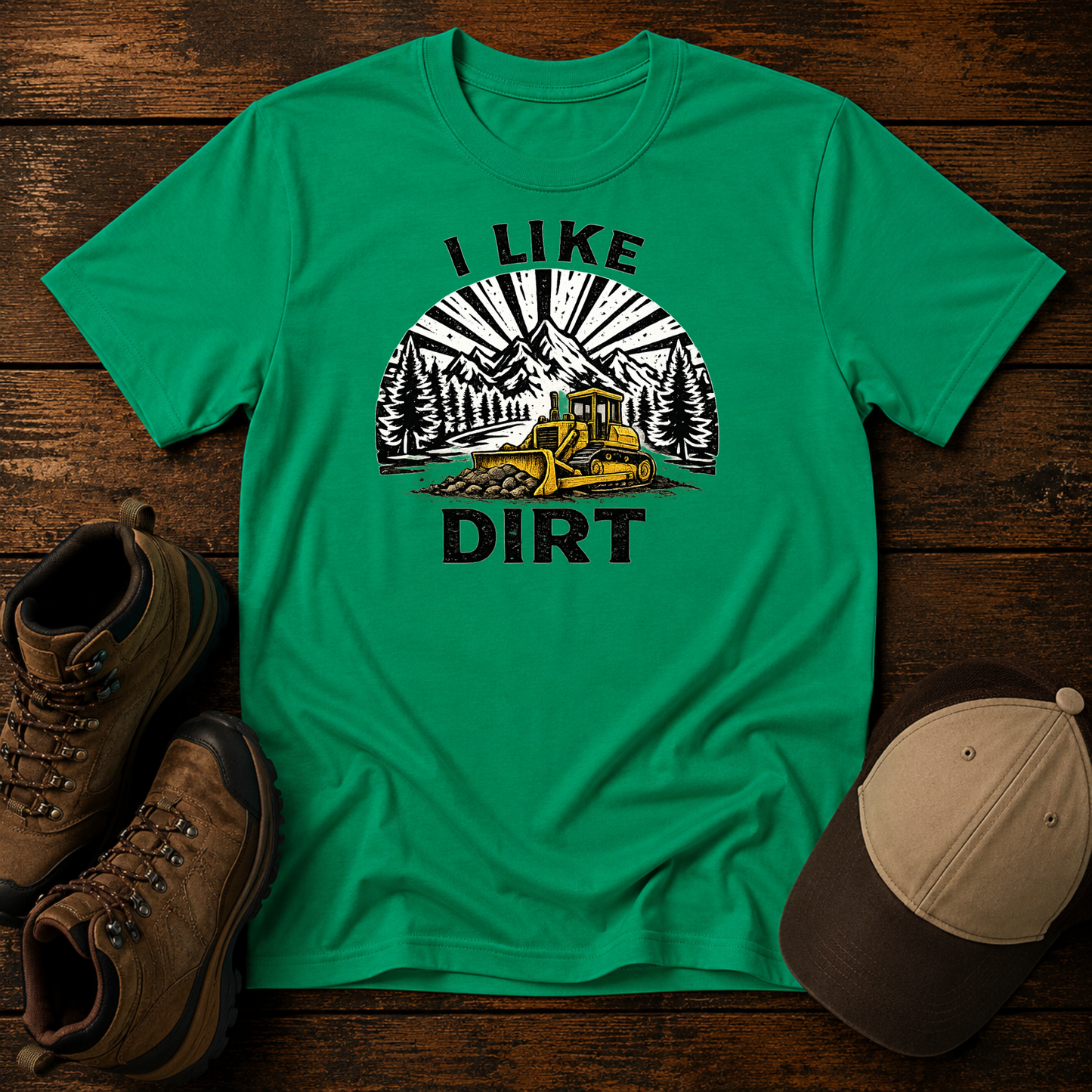 I Like Dirt Kids Construction Shirt